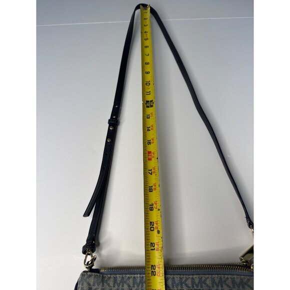 Michael Kors Denim & Canvas Convertible Crossbody Bag - Picture 14 of 14